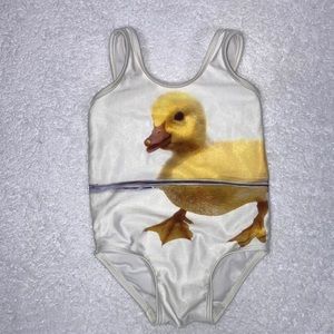 5/$20 Baby duckling one piece bathing swim suit 6/9m